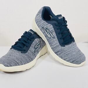 Skechers Comfort Shoes Women's 10 Blue GoGa Mat Cushioned Walking Sneakers